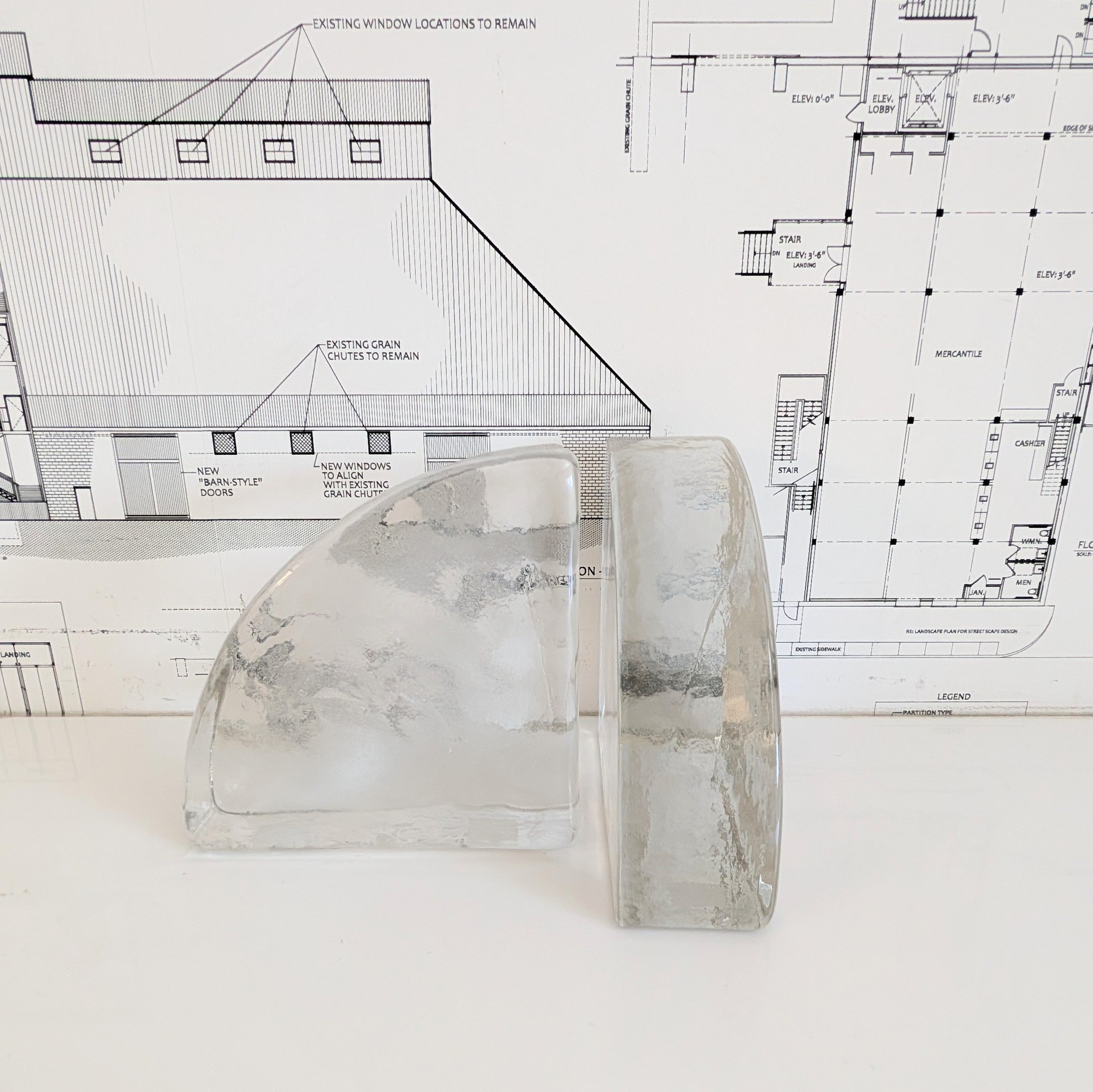 Recycled Glass Bookend - Individual