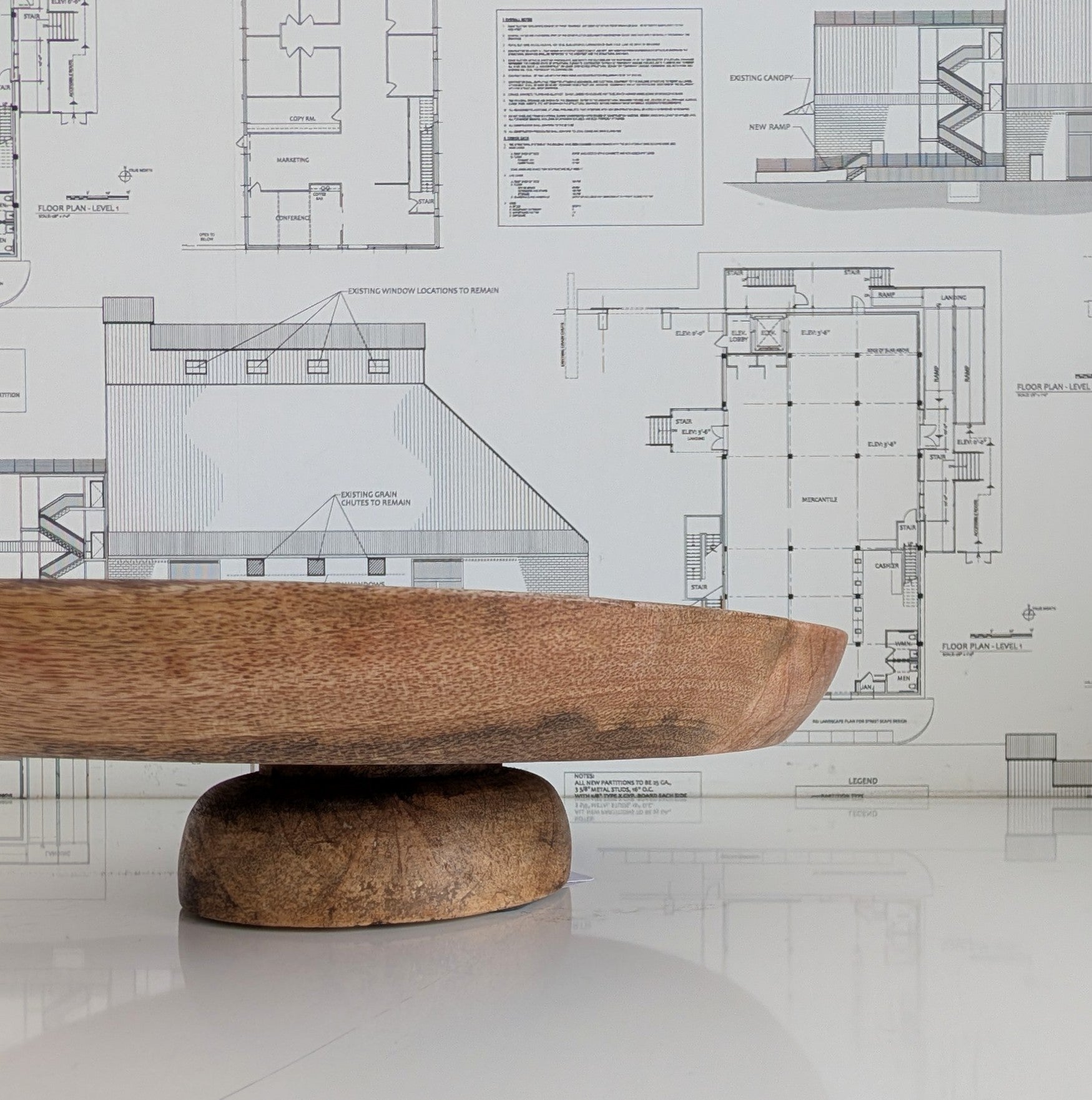 Wood Pedestal
