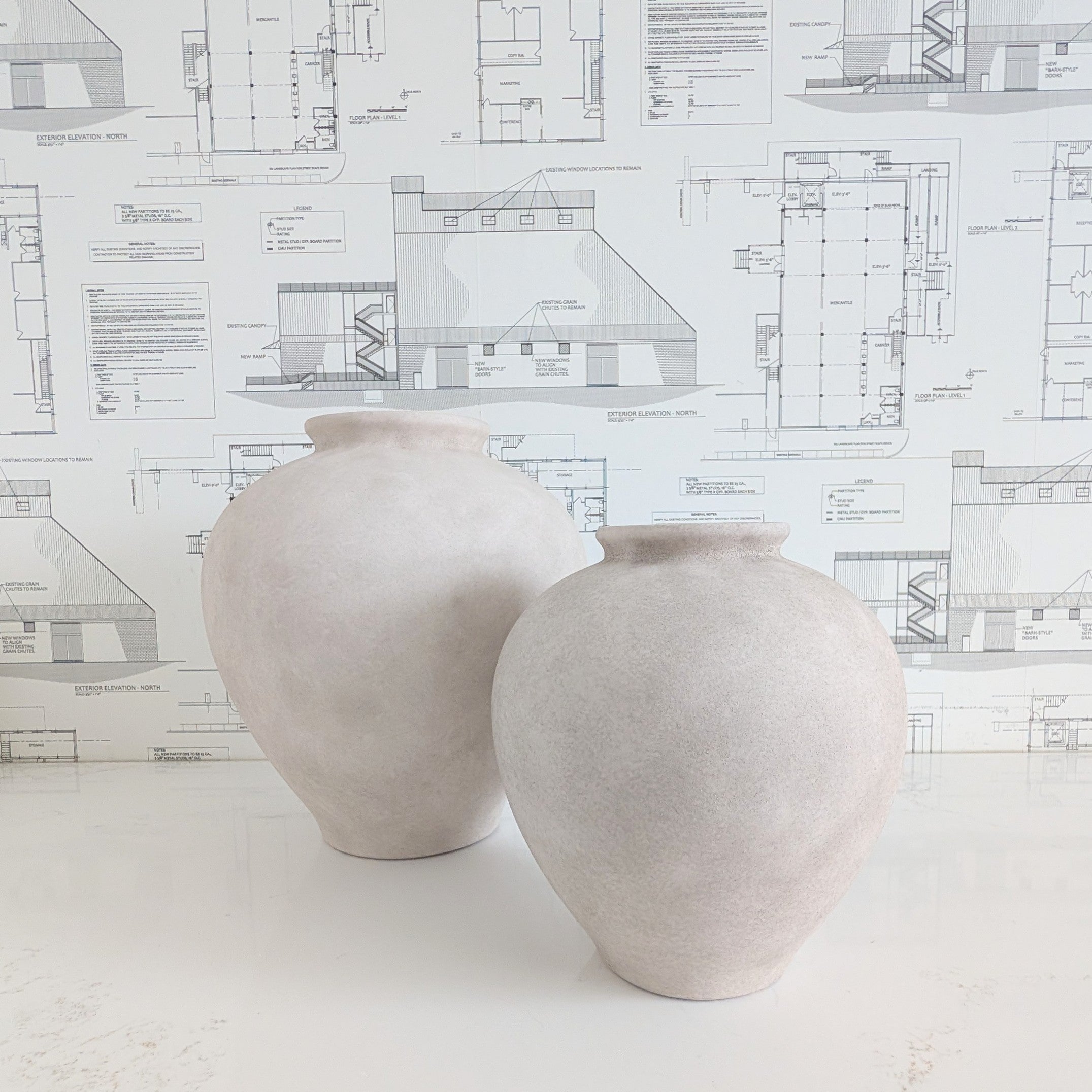 White Terracotta Vase