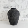 Black Terracotta Vase