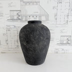 Black Terracotta Vase