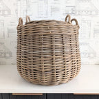 Weathered Rattan Basket