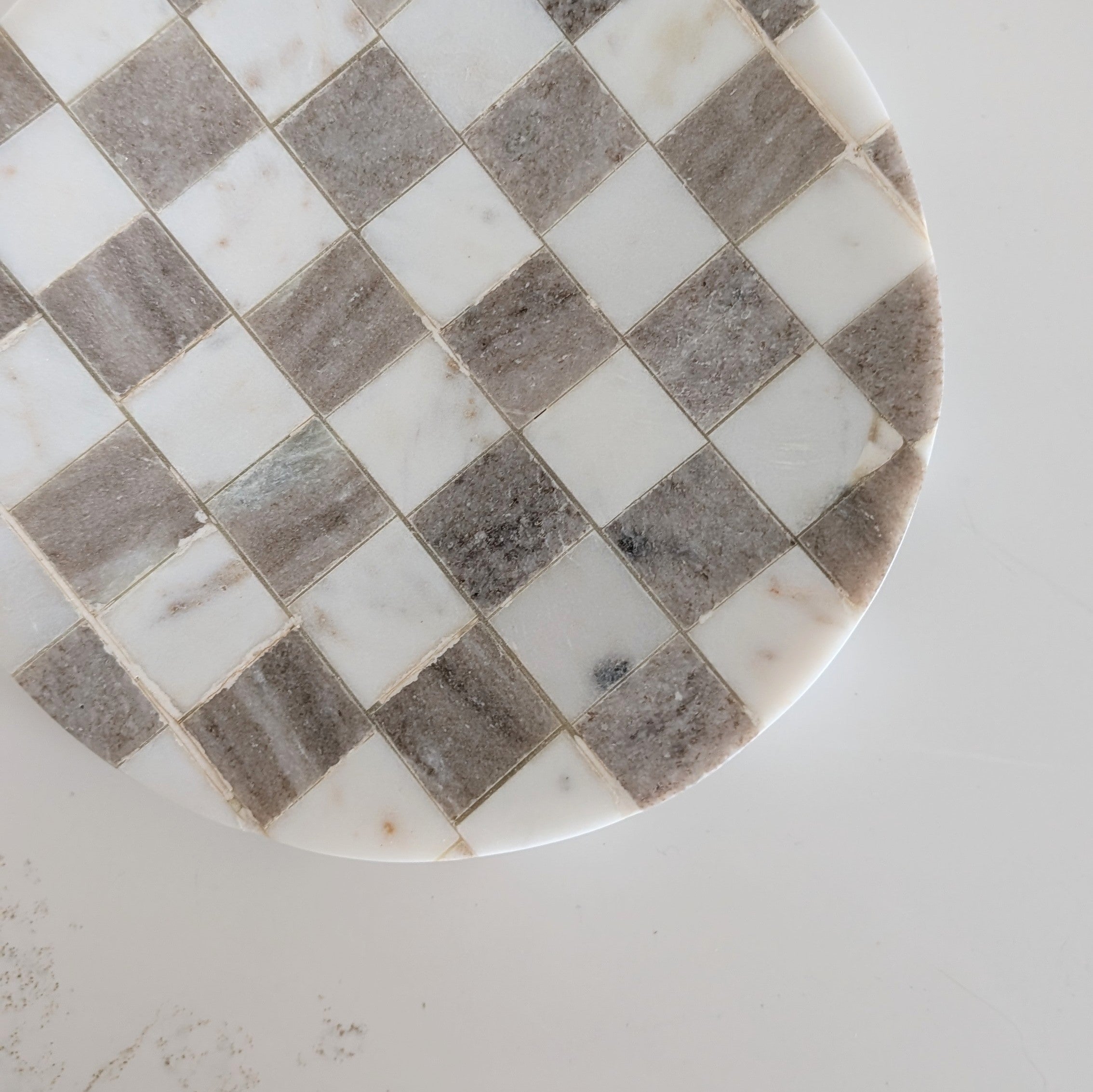 Checkered Marble Dish