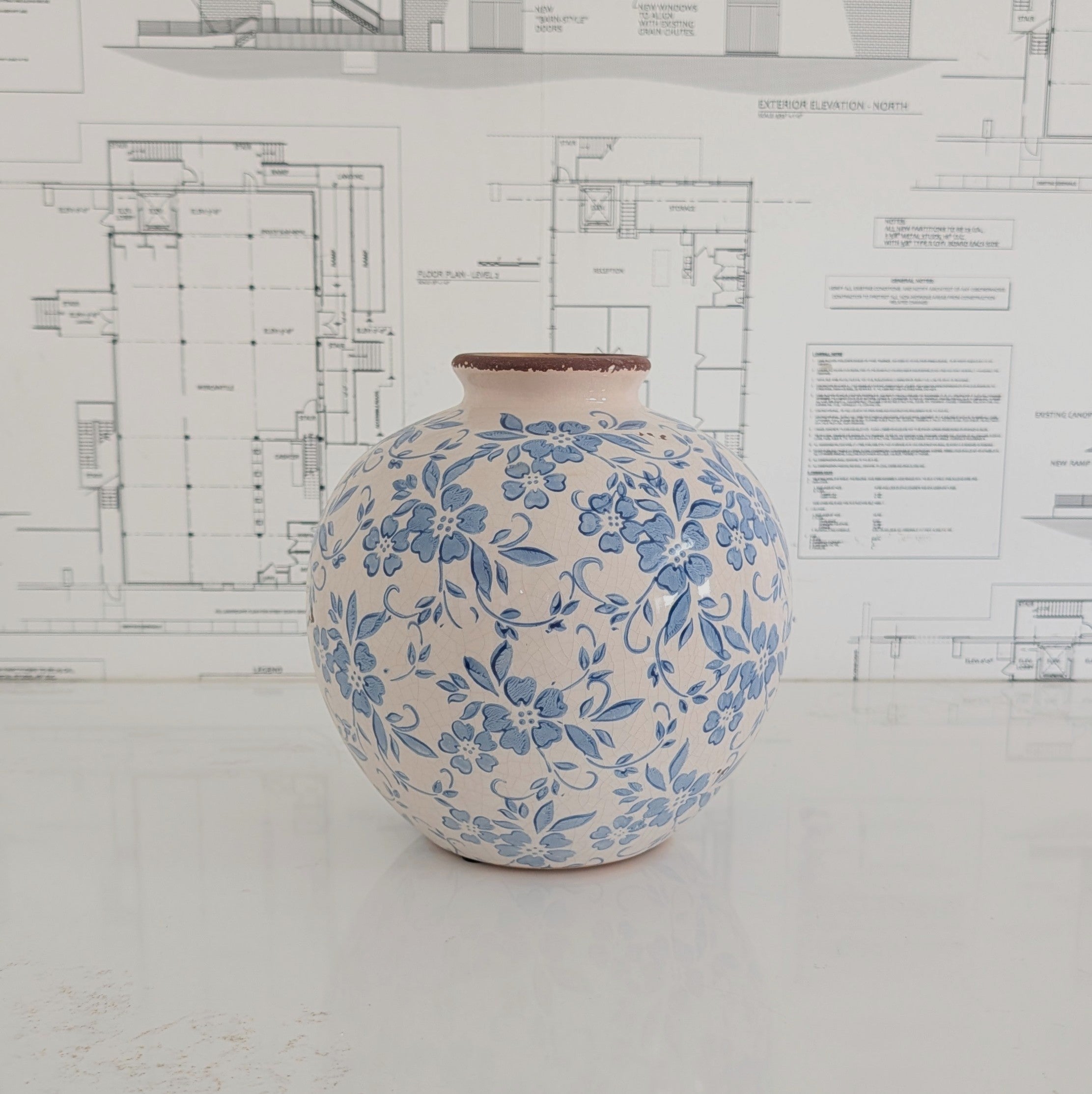 Transferware Vase