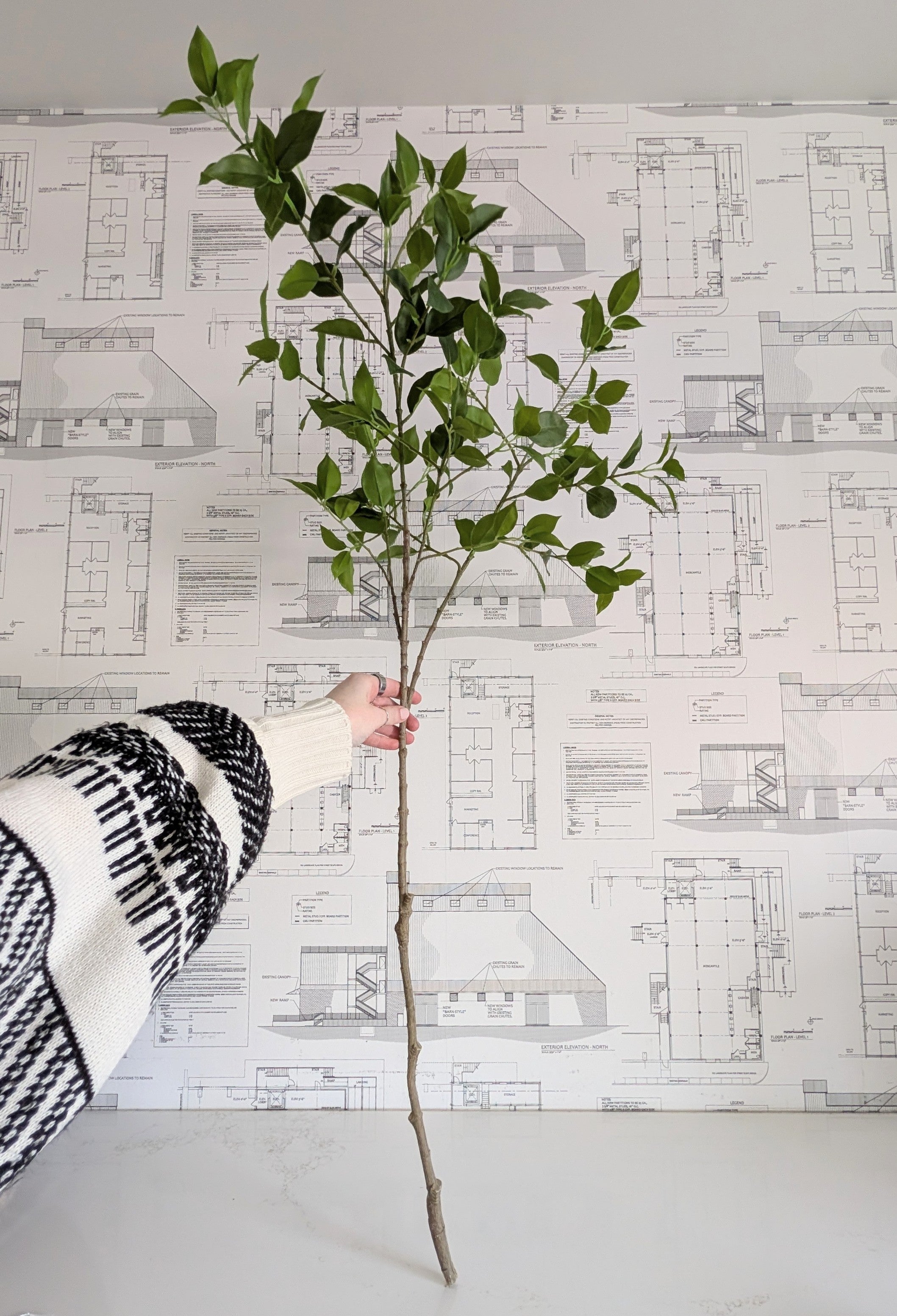 Faux Ficus Branch