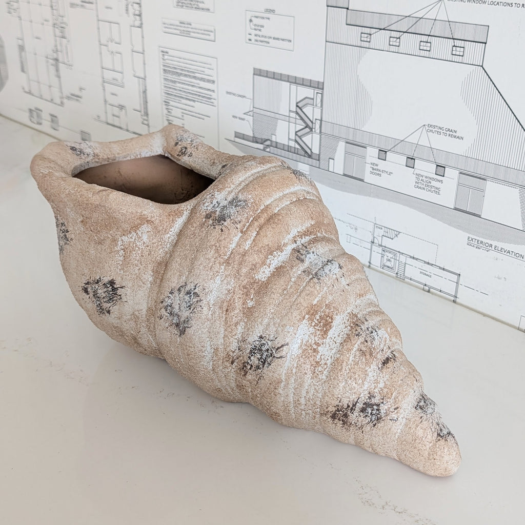 Terracotta Shell Planter