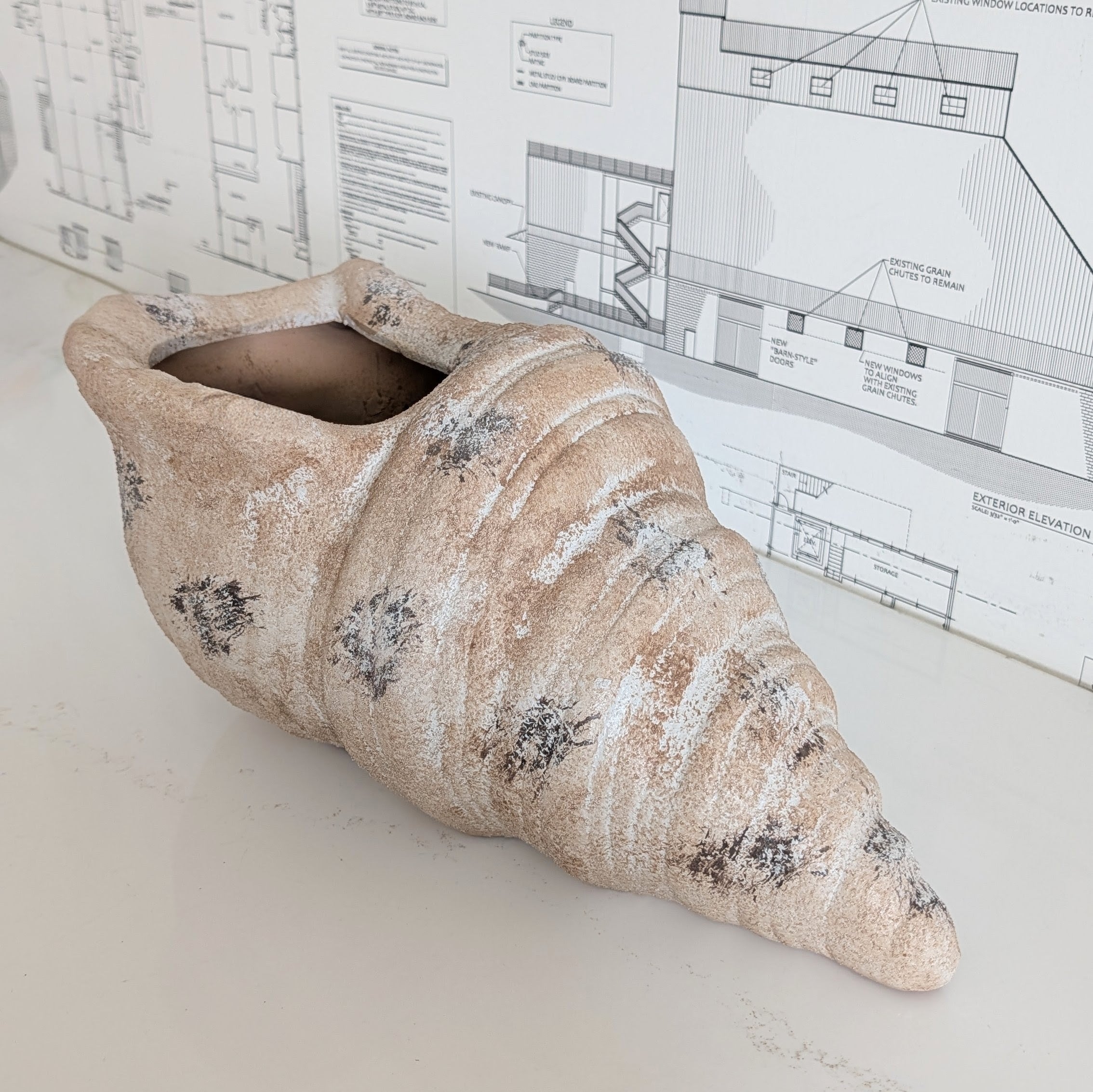 Terracotta Shell Planter