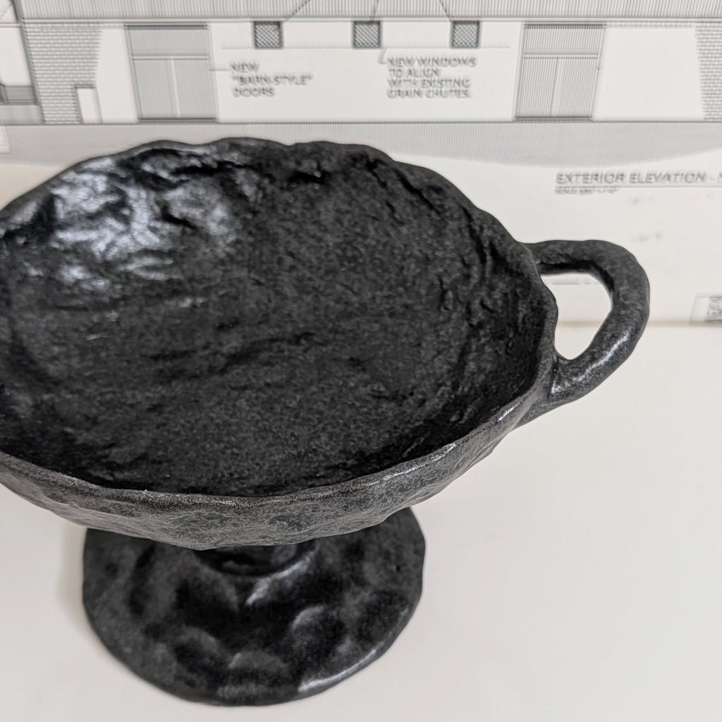 Footed Dish - Black