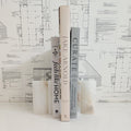 Alabaster Bookends