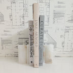 Alabaster Bookends