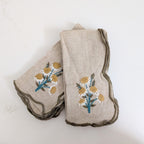 Floral Embroidered Napkins