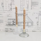 Striped Taper Candles