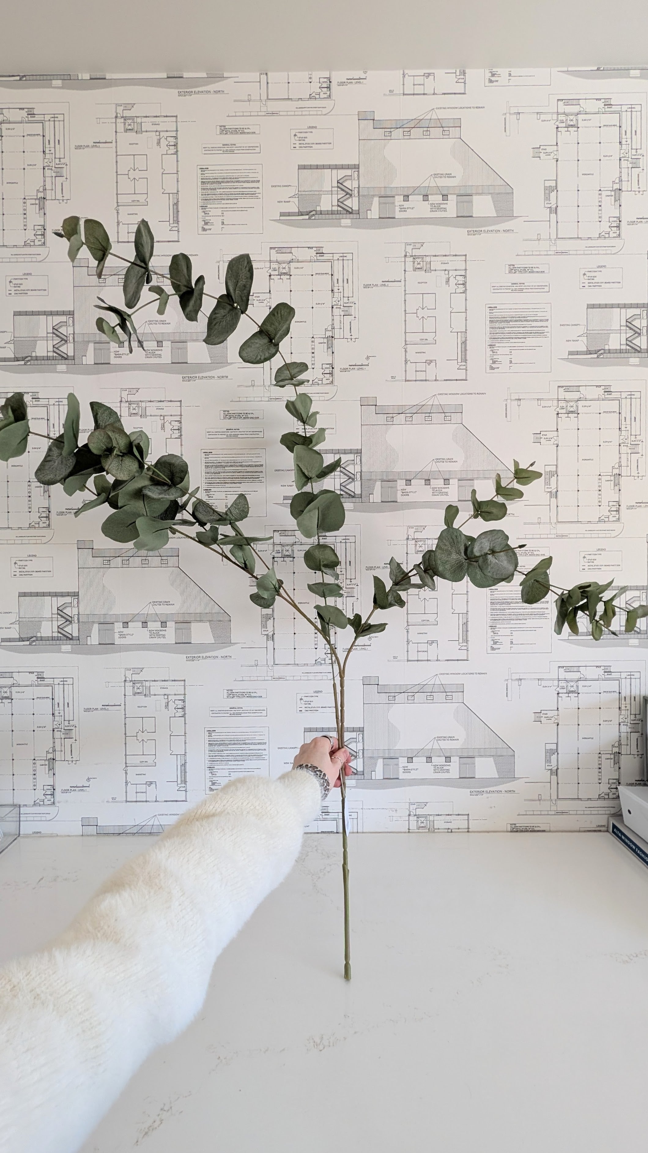 Faux Eucalyptus Branch