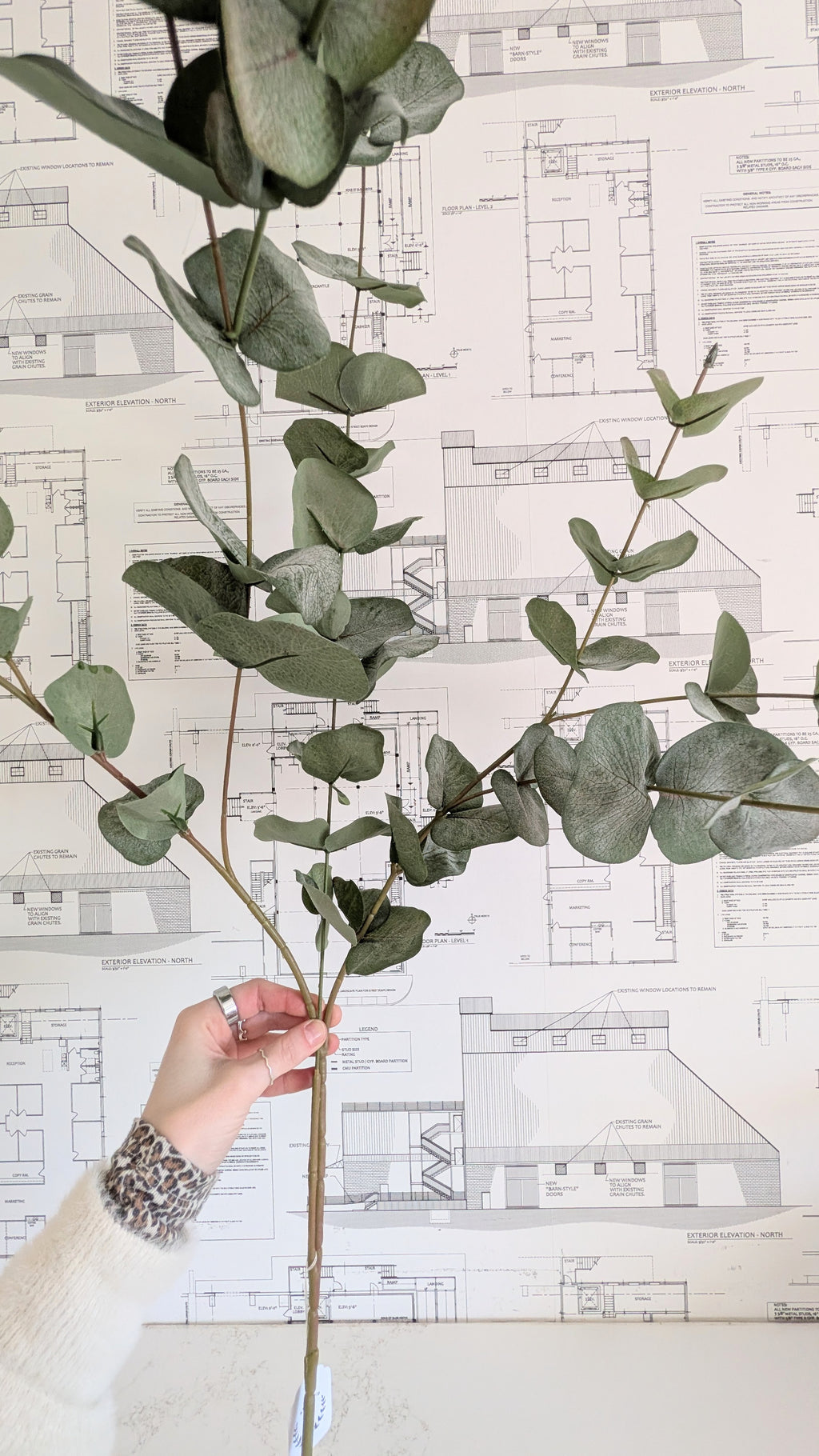 Faux Eucalyptus Branch
