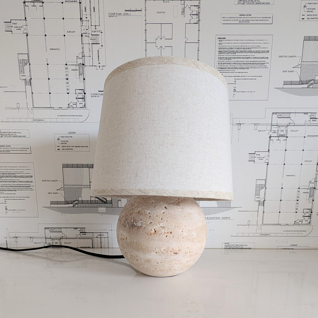 Travertine Lamp