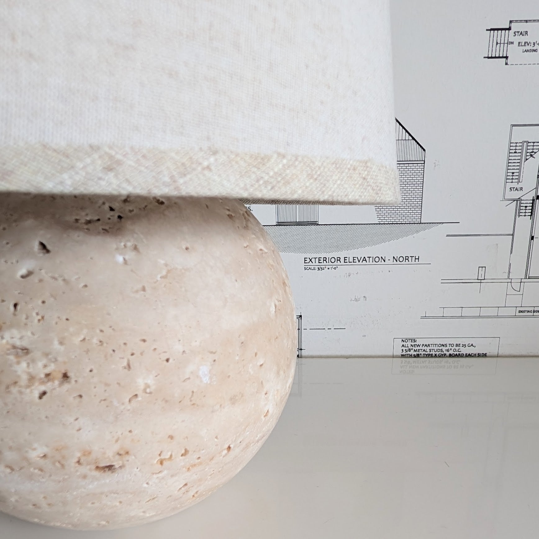 Travertine Lamp