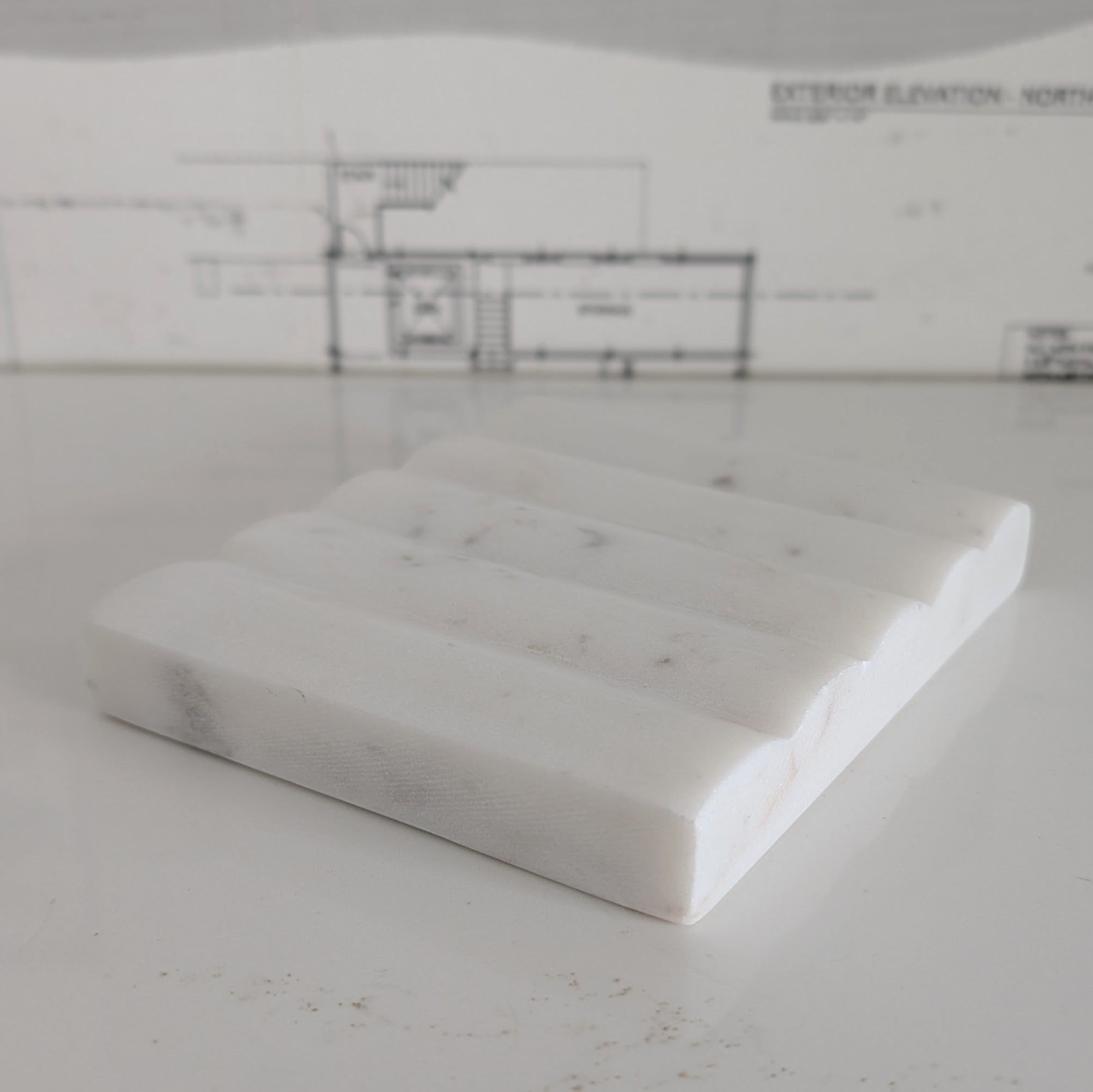 Carved Marble Soap Dish
