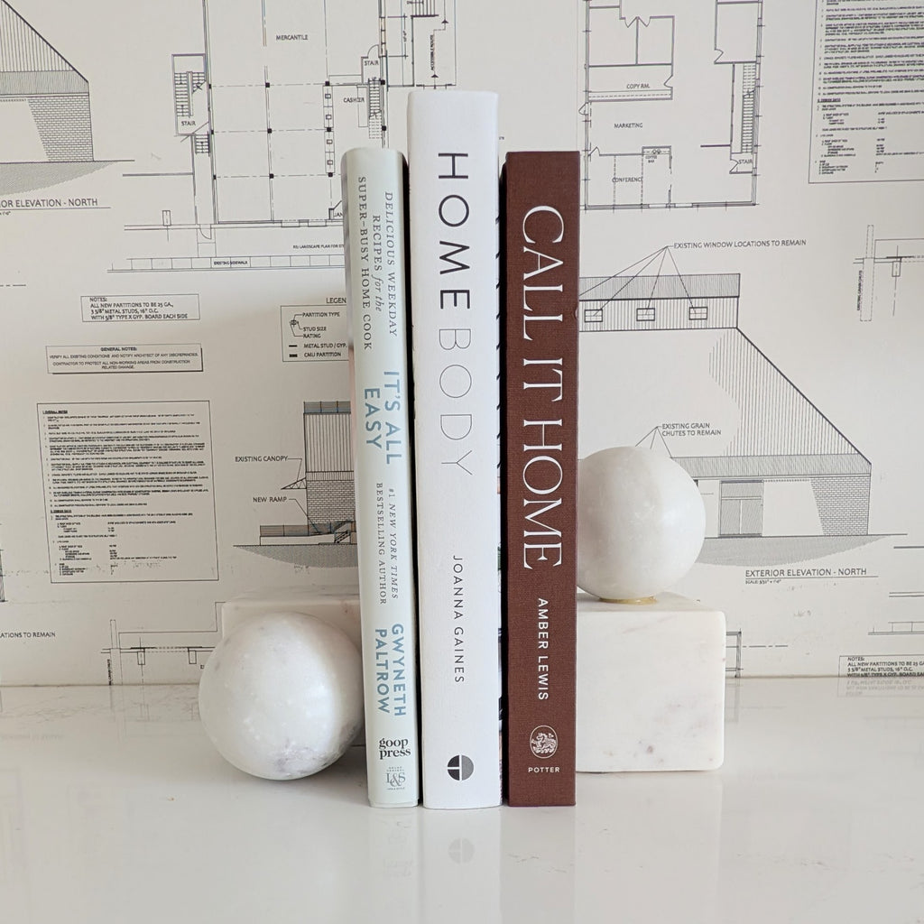 Ball + Cube Bookends