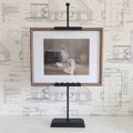 Black Scalloped Easel