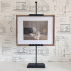 Black Scalloped Easel