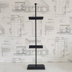 Black Scalloped Easel