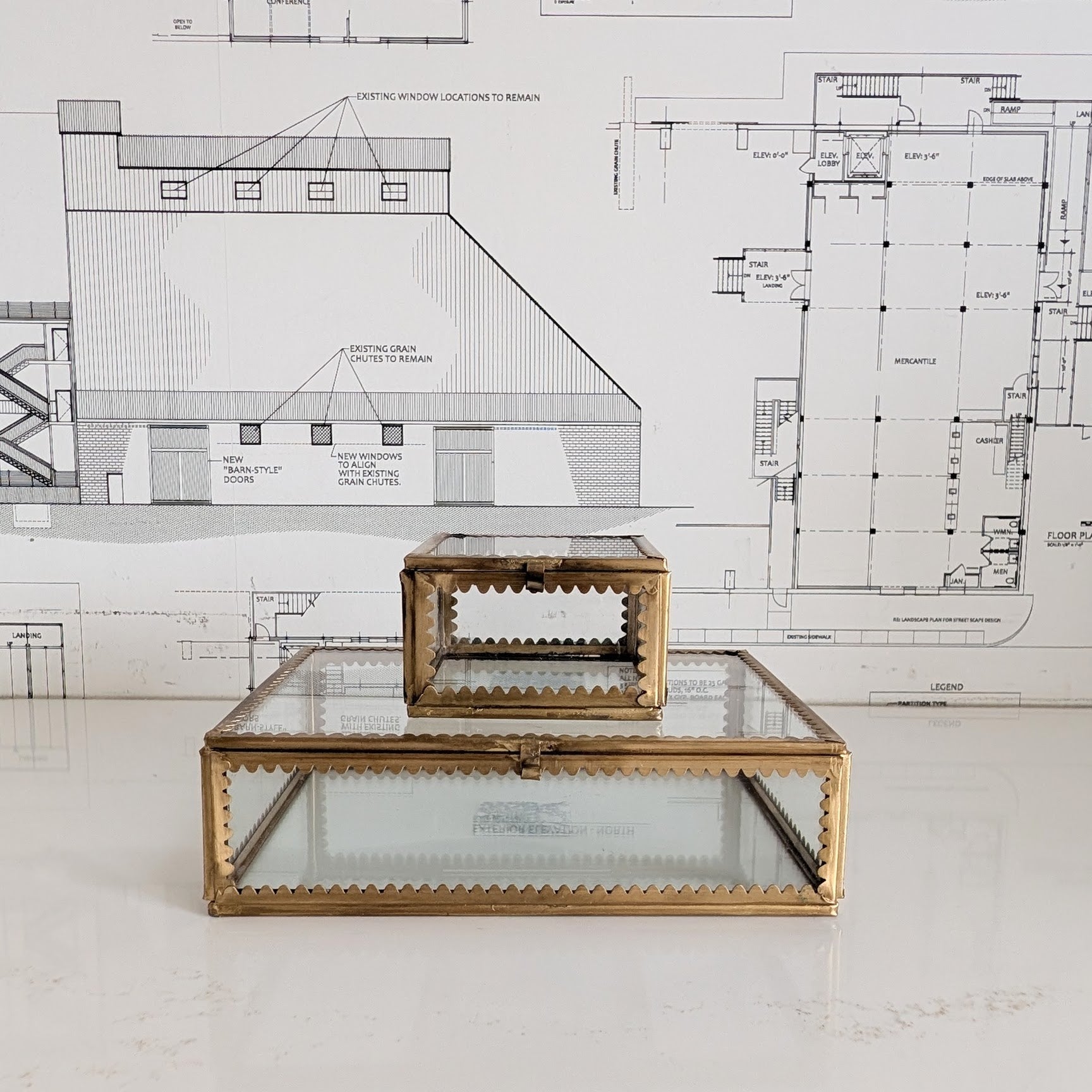 Scalloped Glass Box