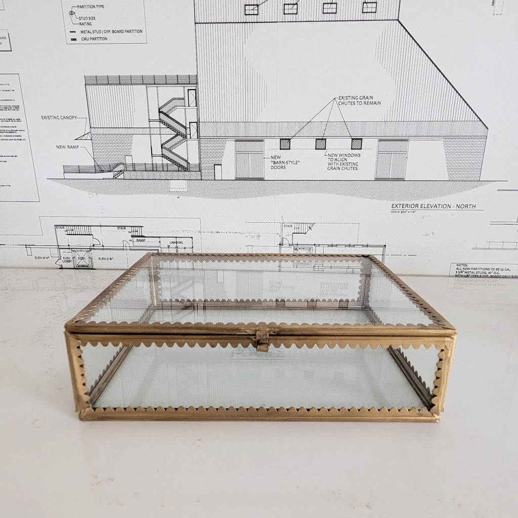 Scalloped Glass Box