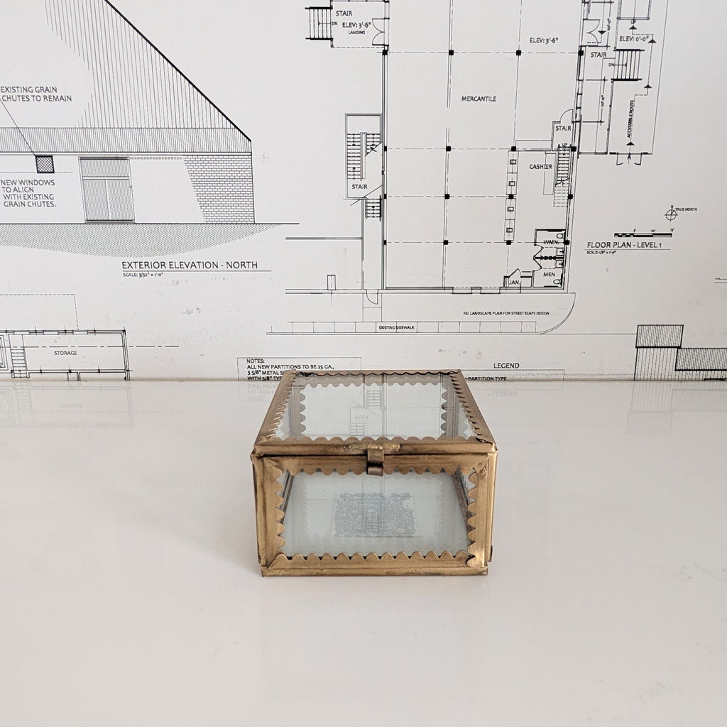 Scalloped Glass Box