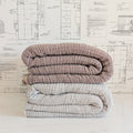 Crinkle Fleece-Lined Throw