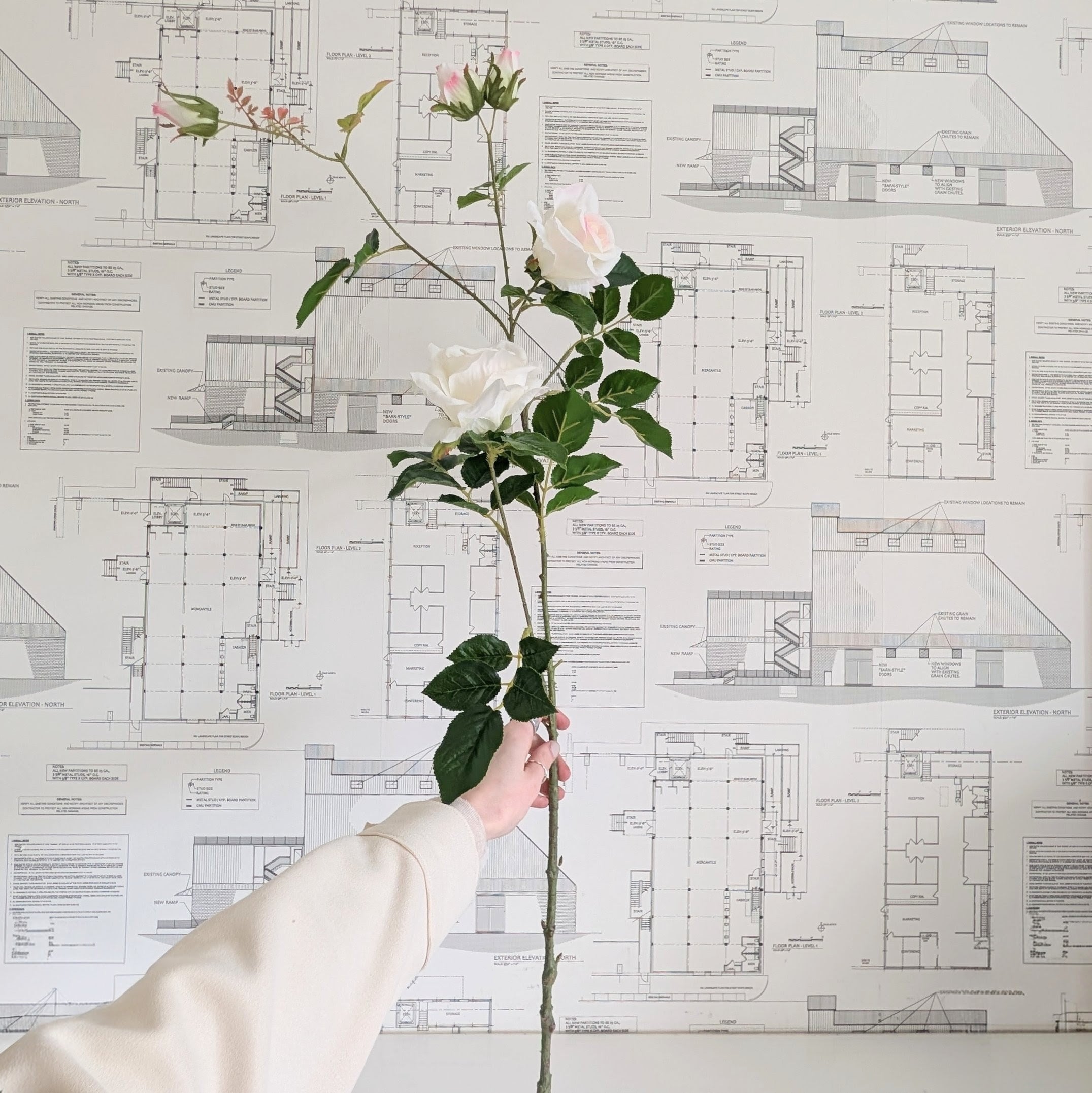 Faux Rose Stem