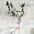 Faux Dark Greenery Stem