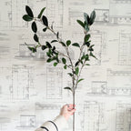 Faux Dark Greenery Stem