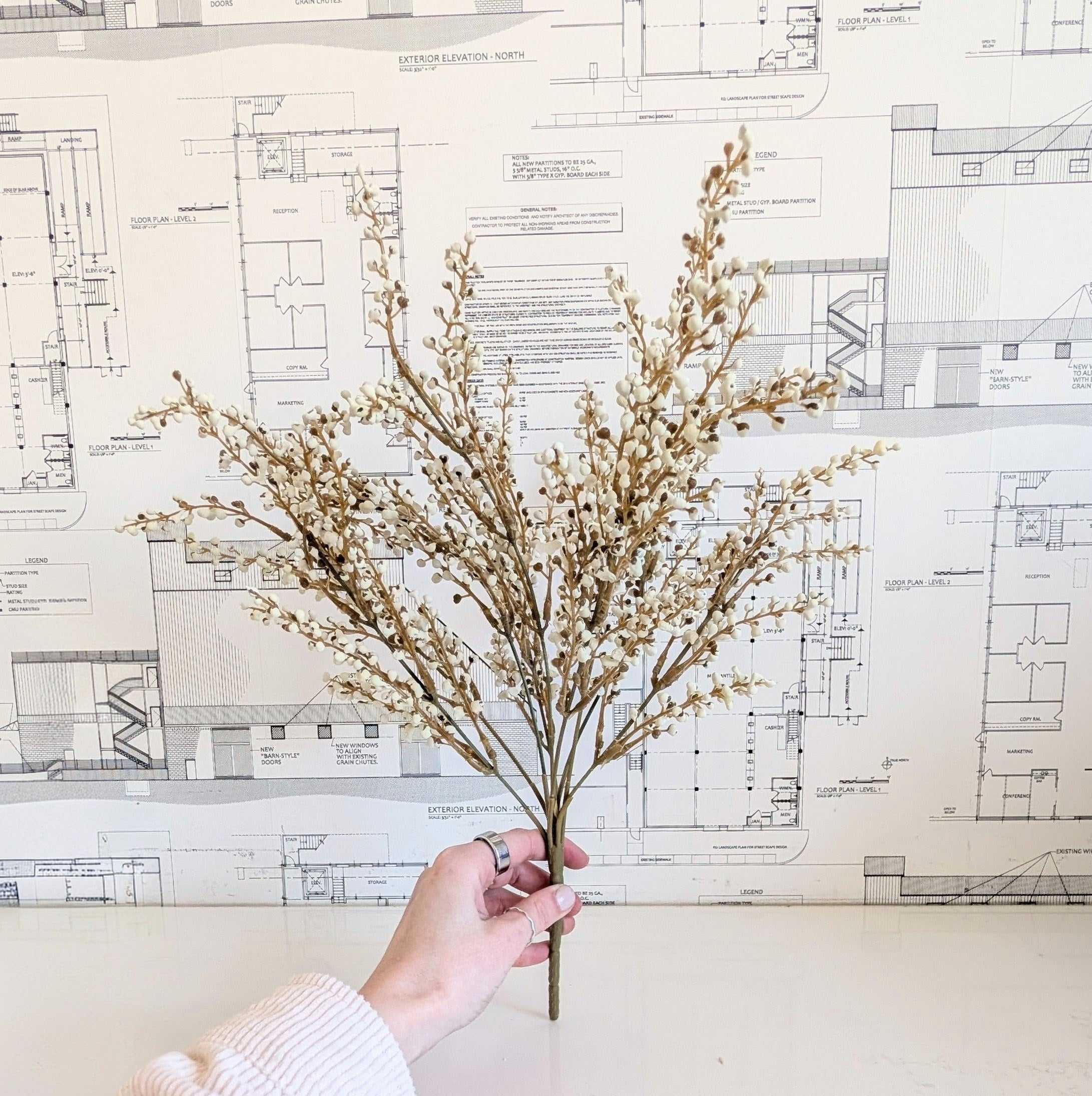 Faux Heather Sprig