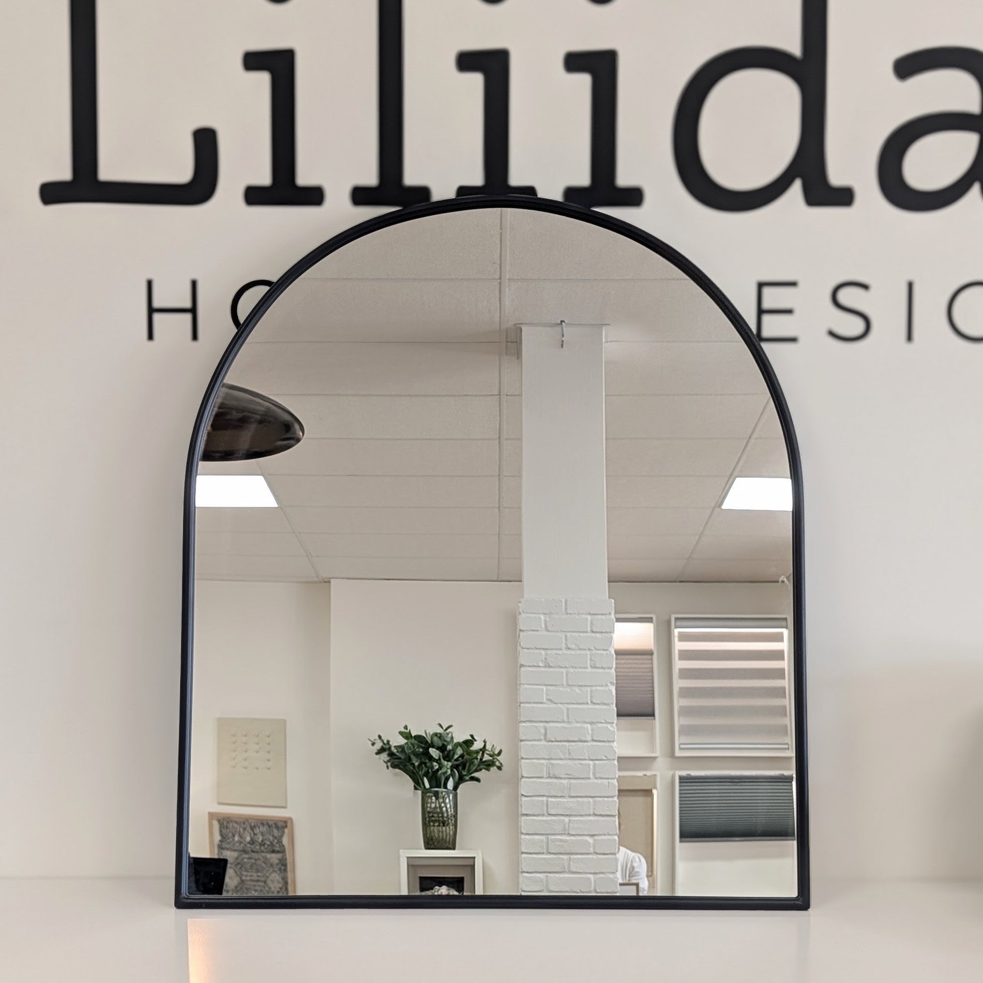 Metal Arched Mirror