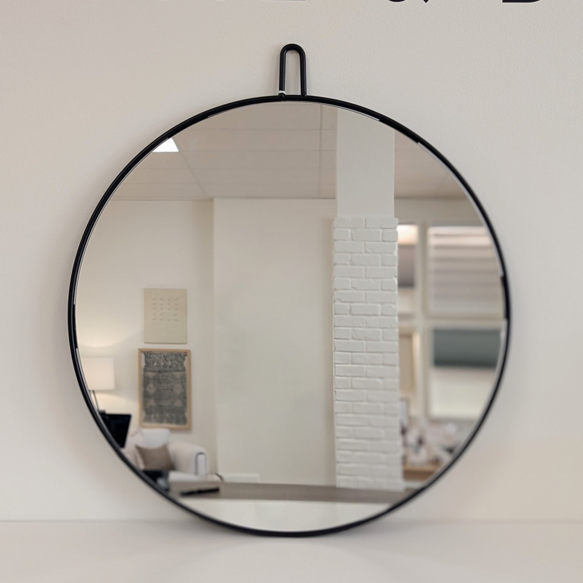 Black Metal Mirror