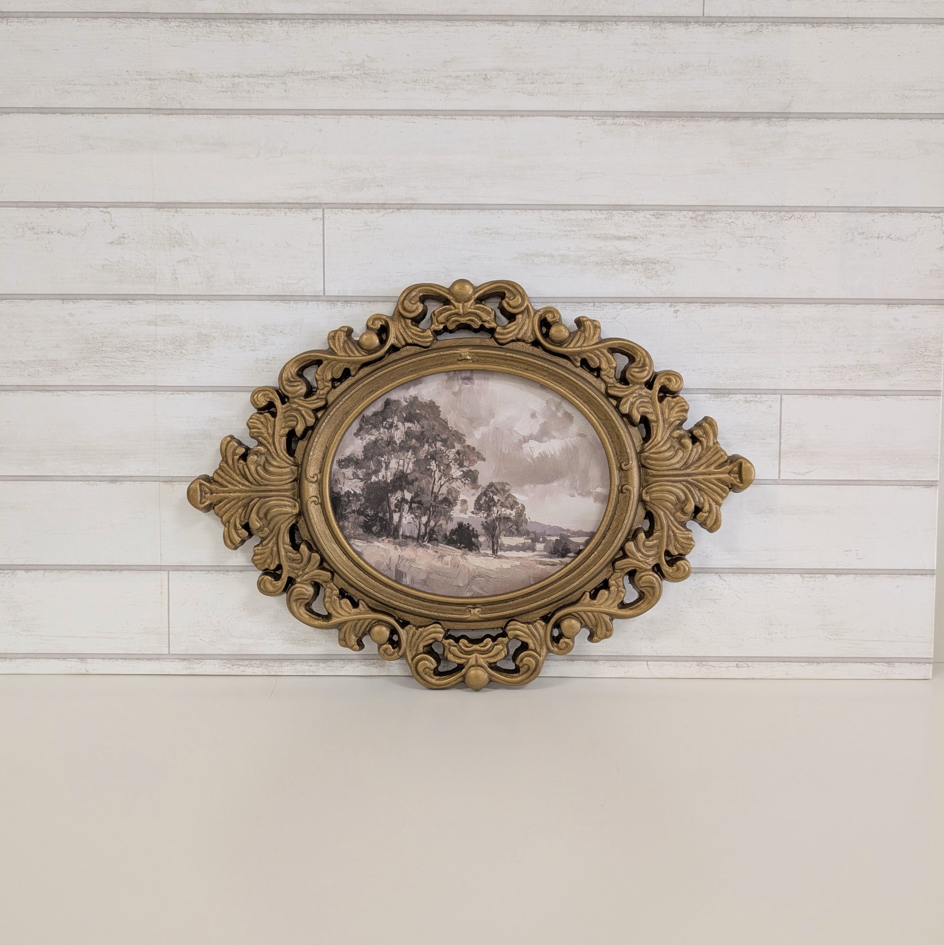 Oval Framed Landscape