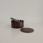 Wood Coasters in Scalloped Box