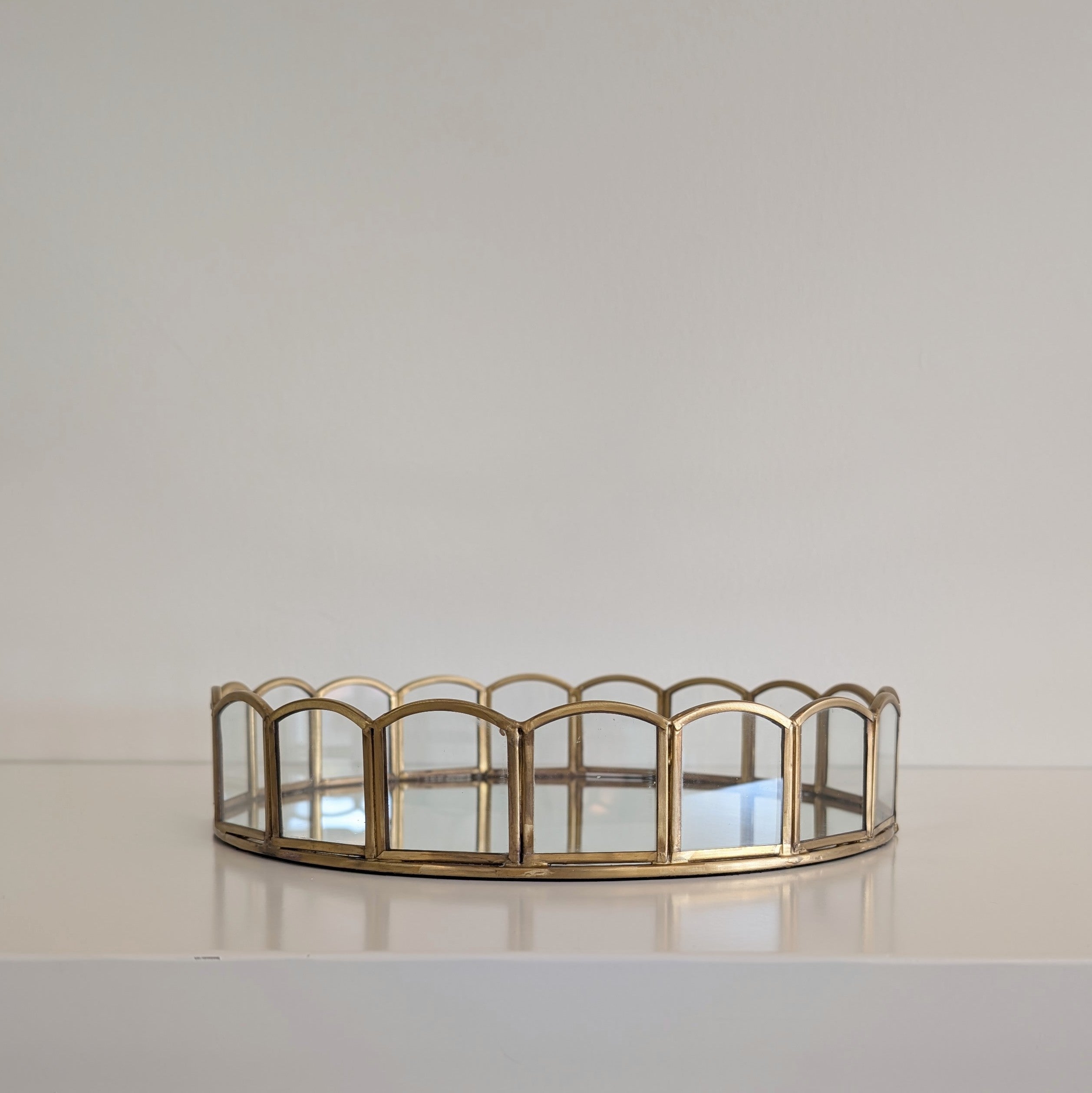 Glass Mirror Tray
