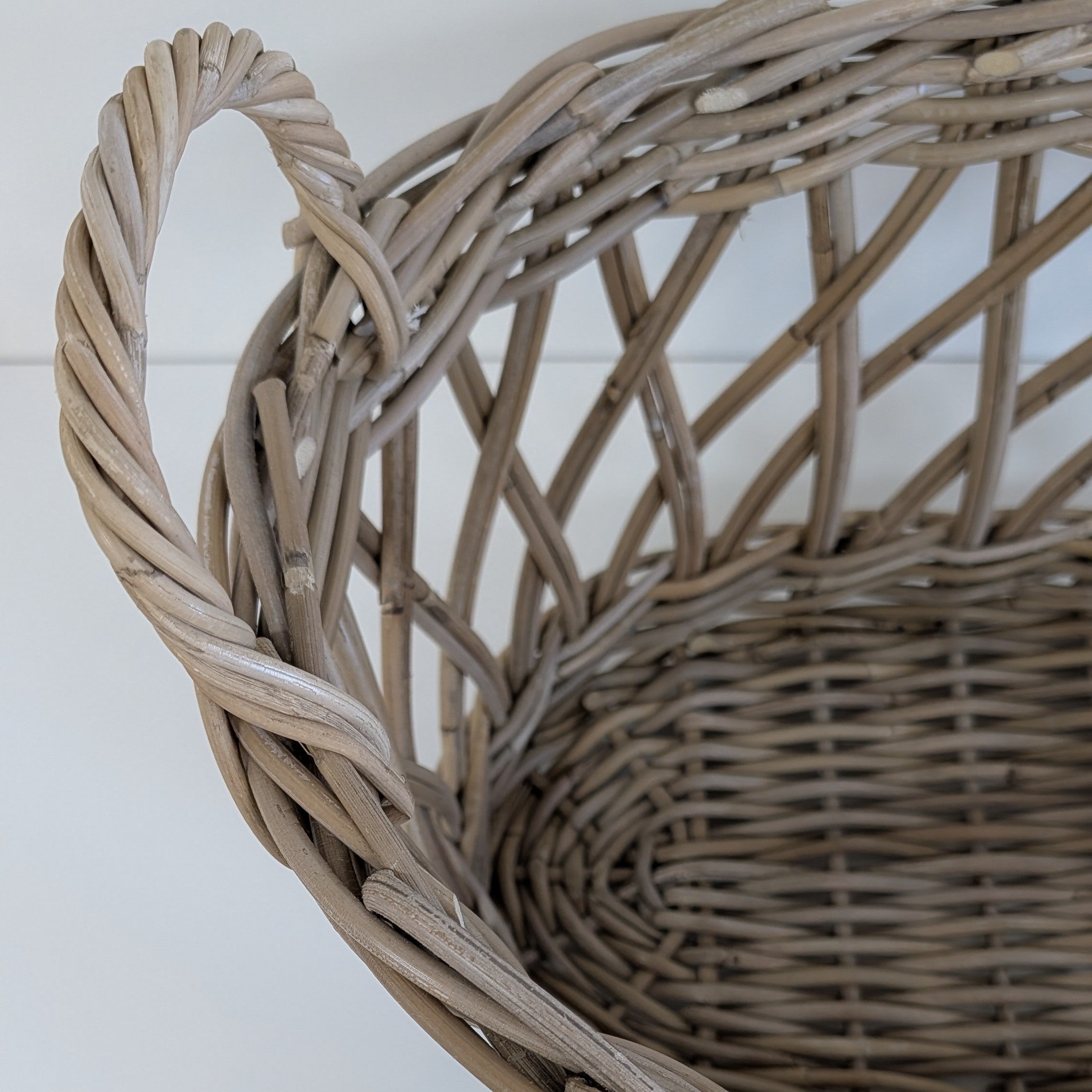 Hand-Woven Rattan Storage Basket