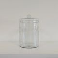 Etched Glass Jar