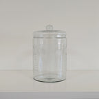 Etched Glass Jar