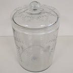 Etched Glass Jar
