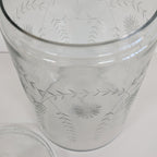 Etched Glass Jar
