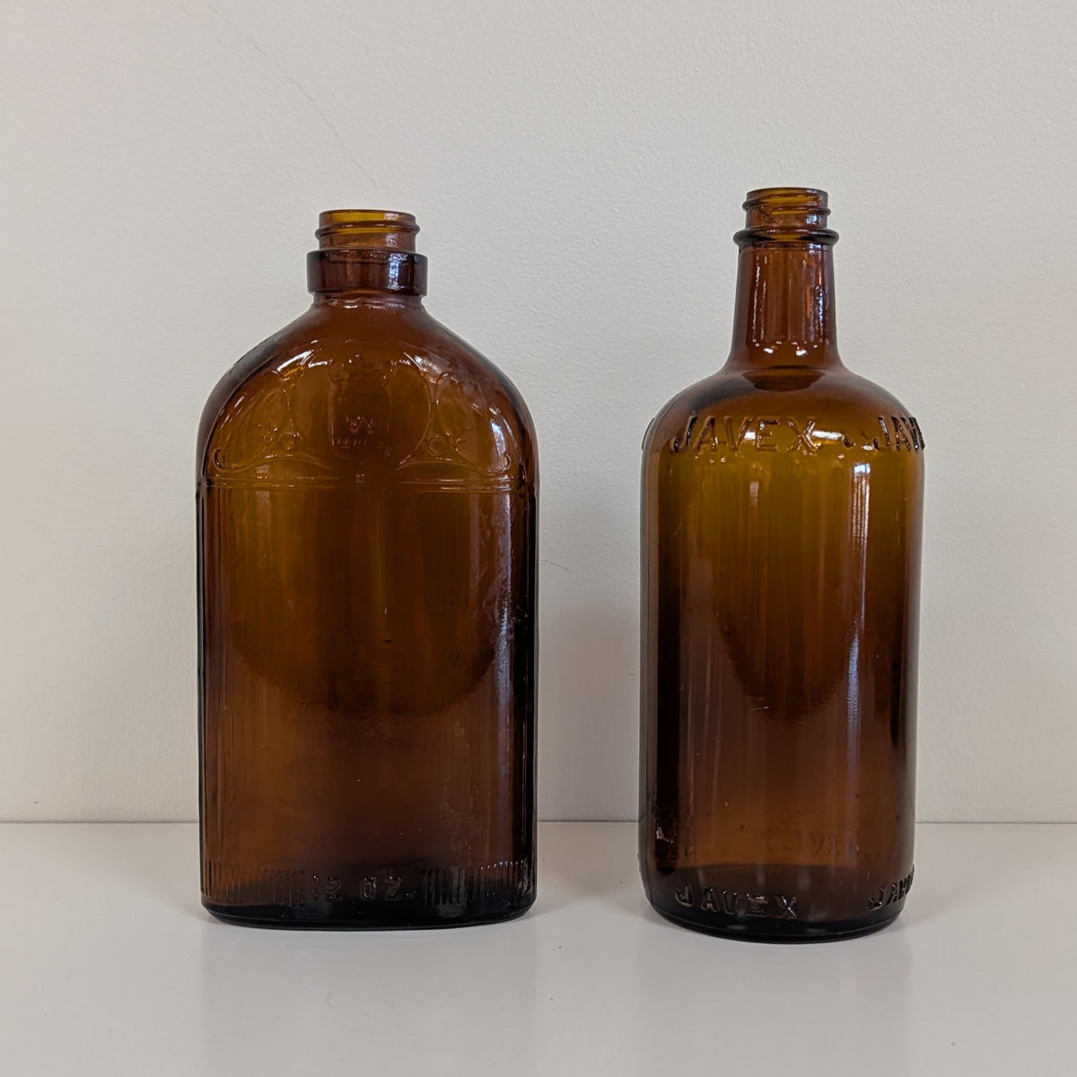Vintage Brown Glass Jar