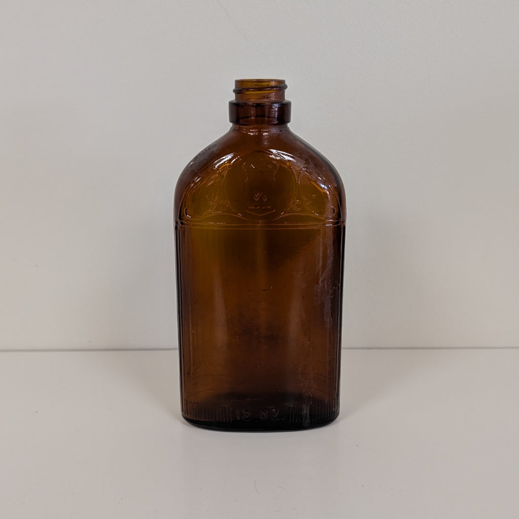 Vintage Brown Glass Jar