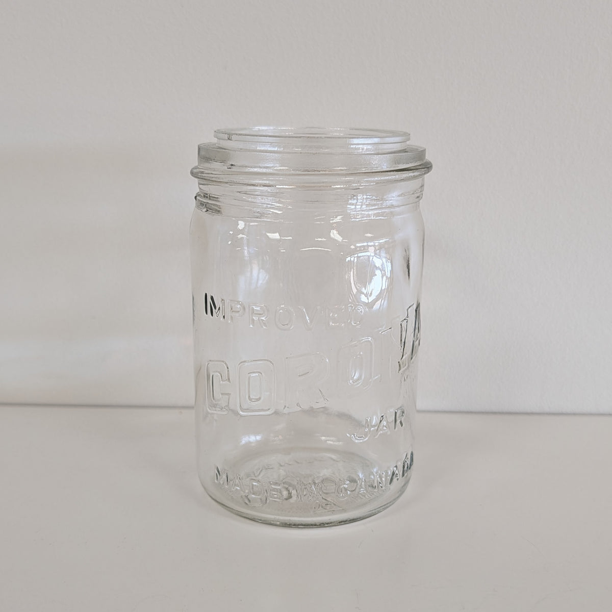 *Found* Glass Corona Jar