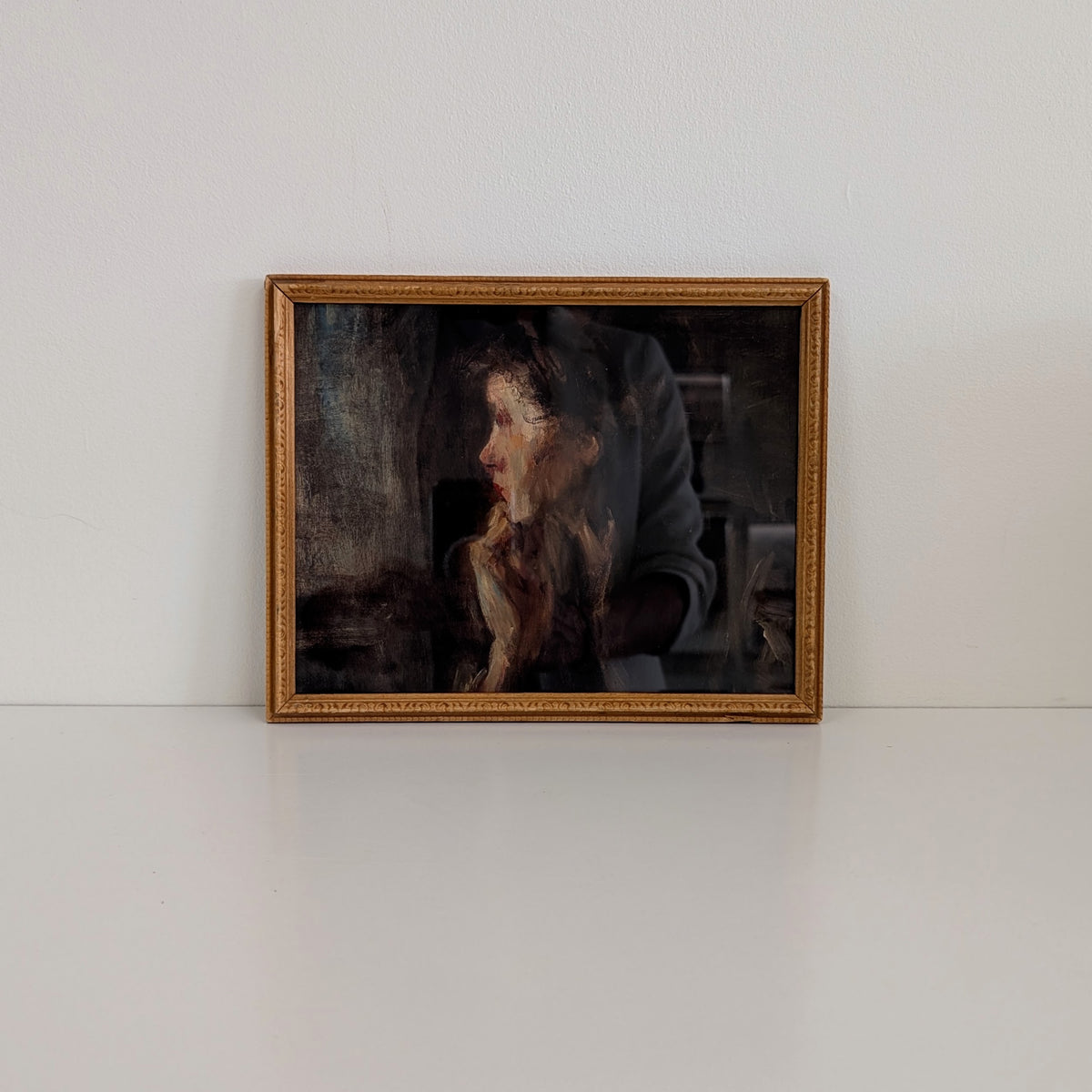 Framed Pondering Woman