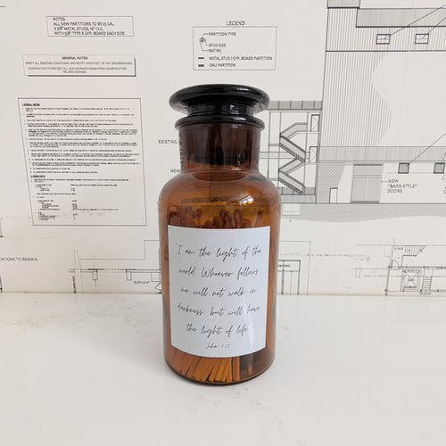 Apothecary Bottle w/ Matches