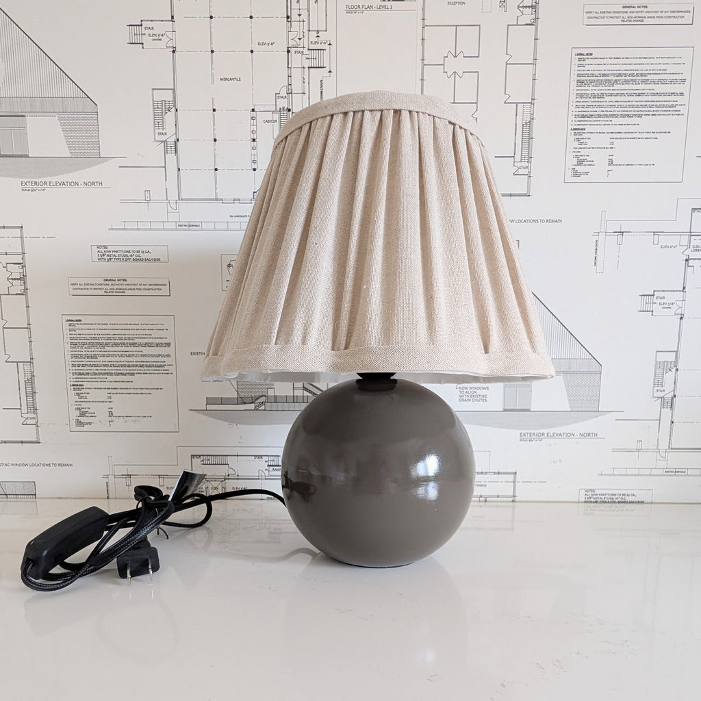 Pleated Linen Lamp