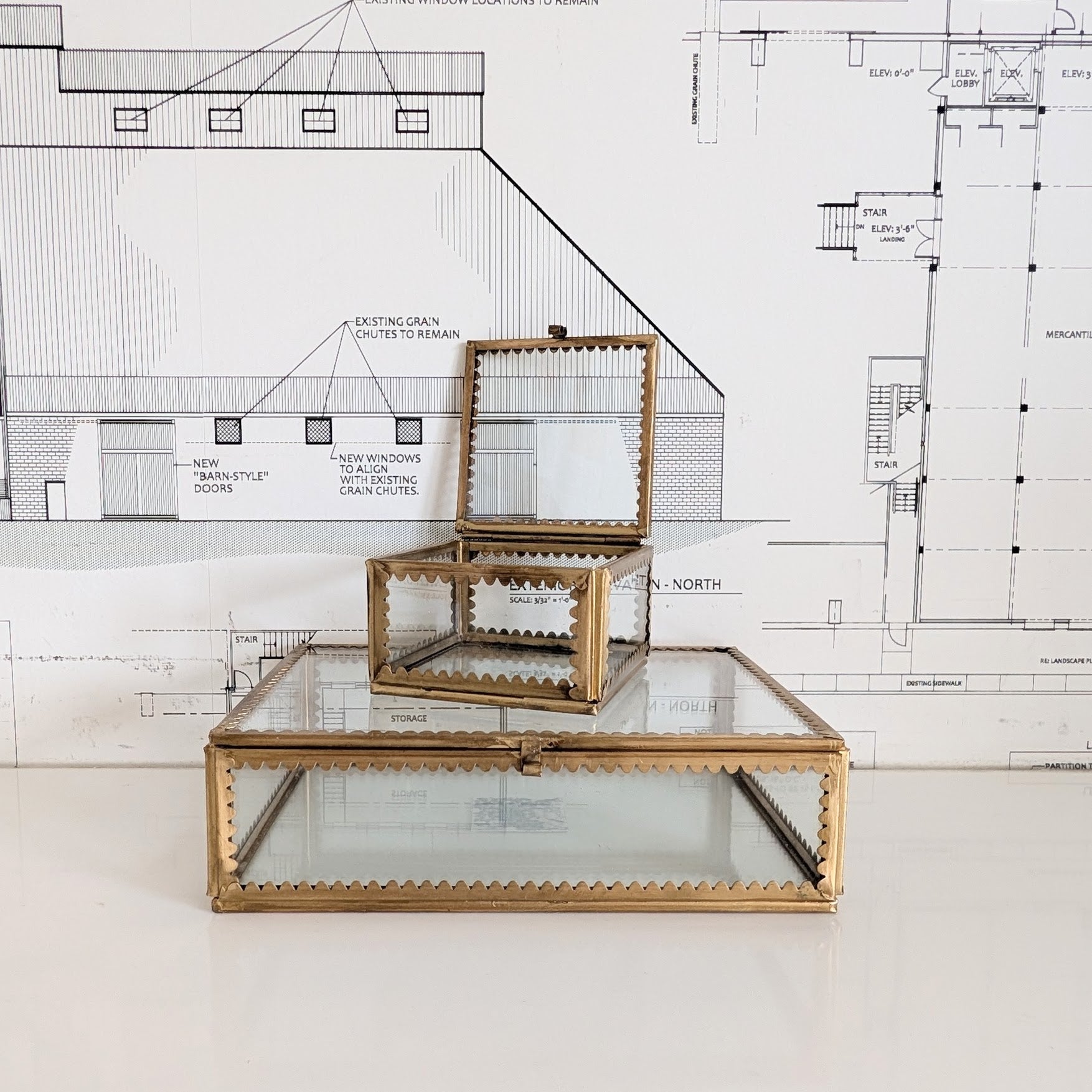 Scalloped Glass Box